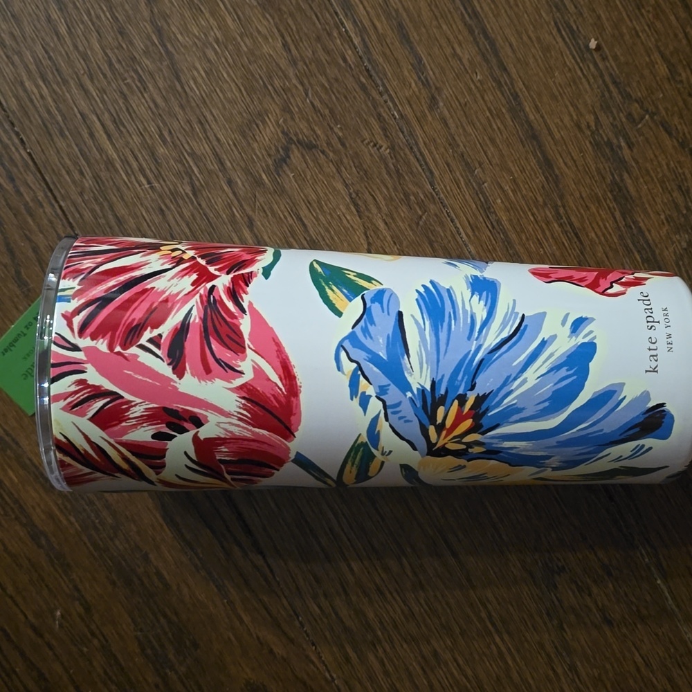 ♥️BUY 2 GET 1 FREE  Kate Spade New York Brushed Floral Stainless Steel Tumbler - Picture 6 of 9
